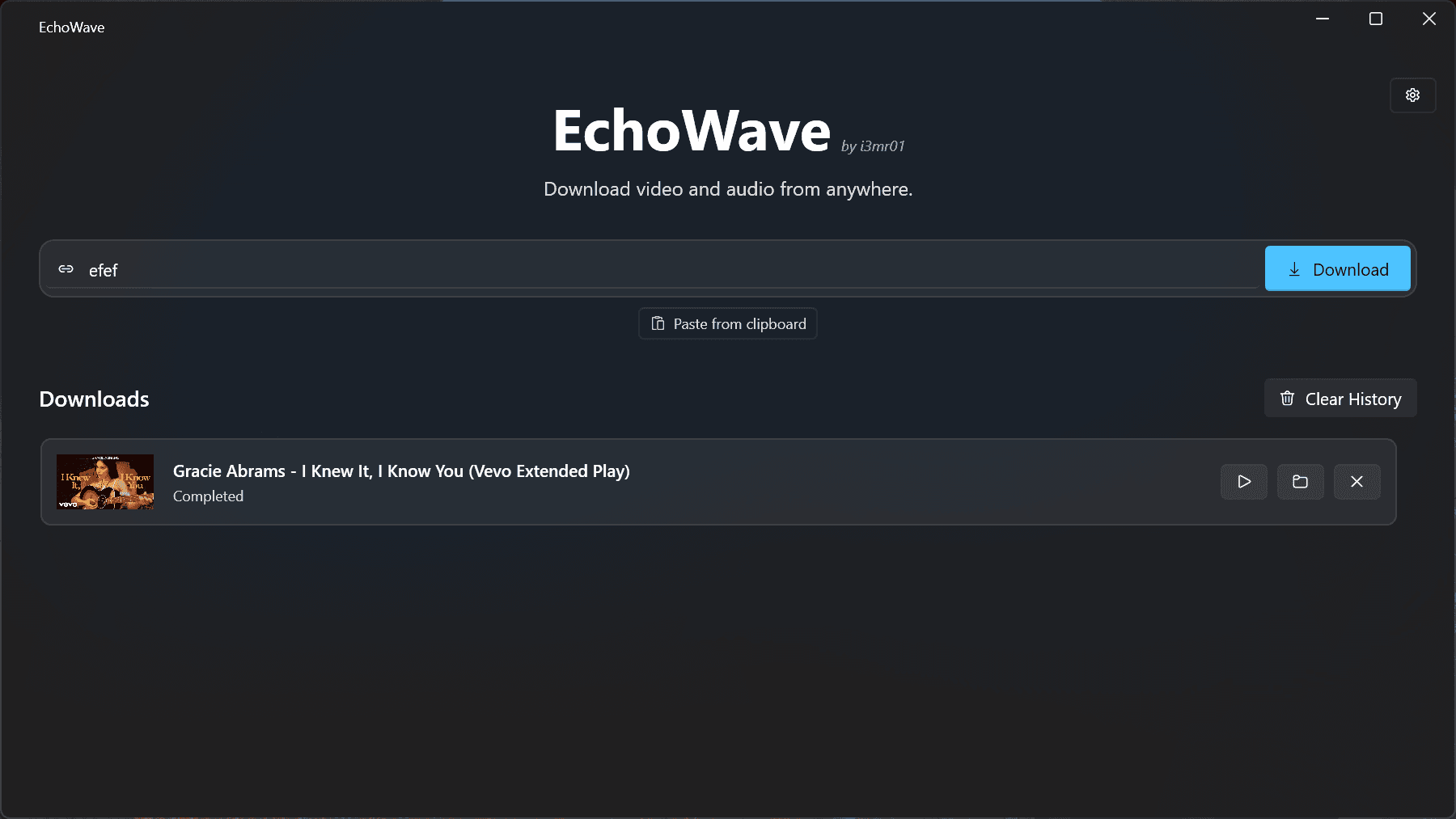 EchoWave desktop app