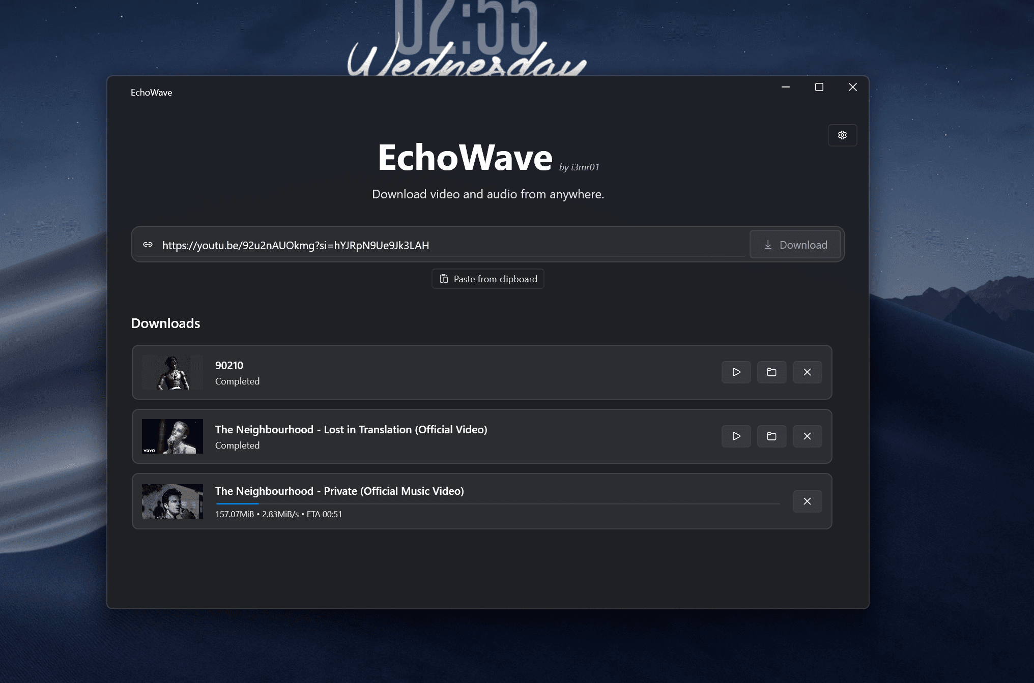 EchoWave desktop app